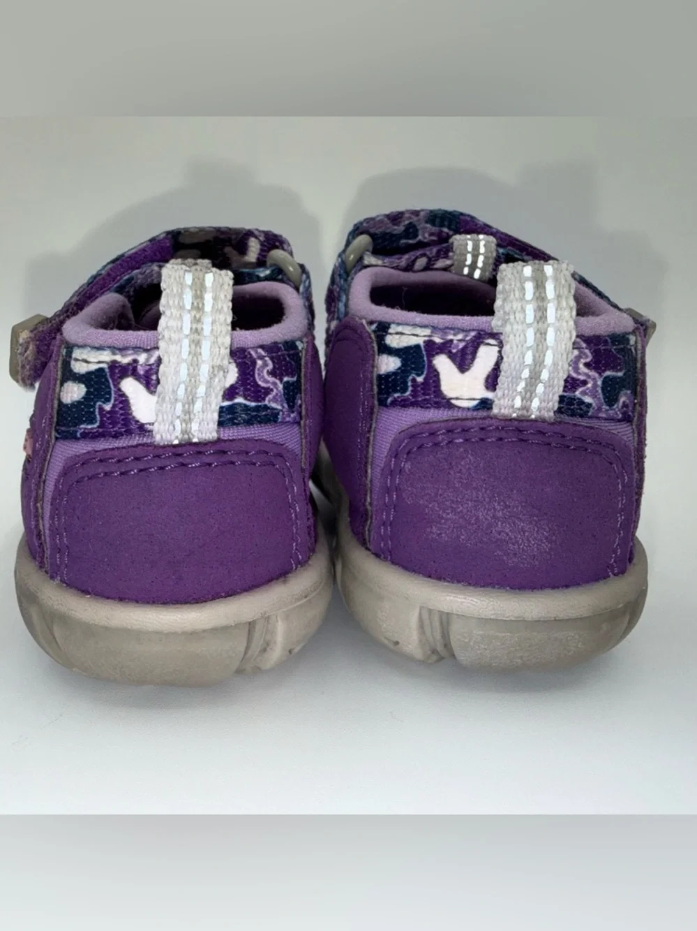 KEEN Newport H2 Toddler Sandals Purple Camo Closed Toe Water Shoes Size 5